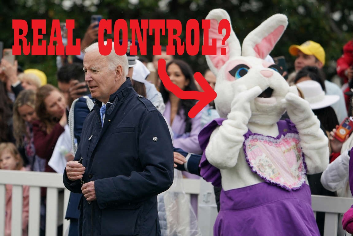 Staffer dressed as Easter Bunny stops Biden from answering reporter's  question